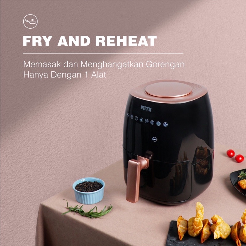 MITO AIRFRYER DIGIFRYER GO AF2 / AF 2 NEW TYPE ORI 100%