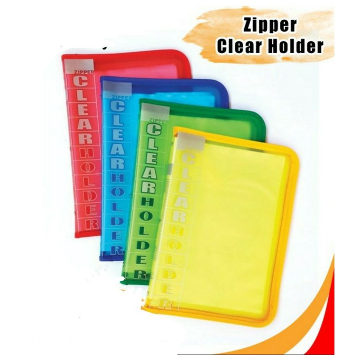 

Zipper Clear Holder / Document Keeper Dengan Ritsleting Topla 20 Pocket