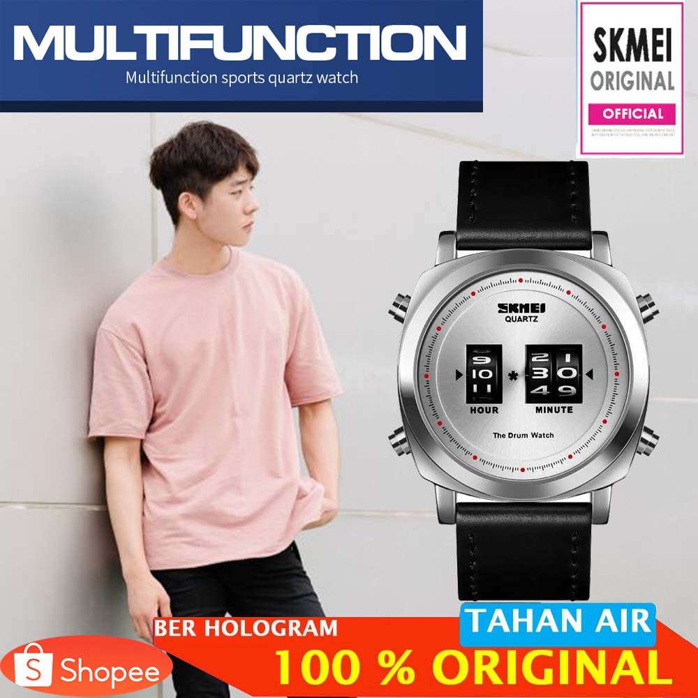 ORIGINAL SKMEI Jam Tangan Analog Pria - 1519 [Silver Silver]