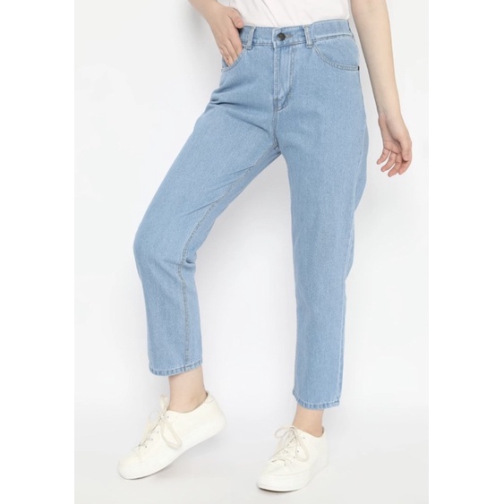 SEVINS - highwaist boyfriend  jeans celana panjang/ HW Boyfriend jeans