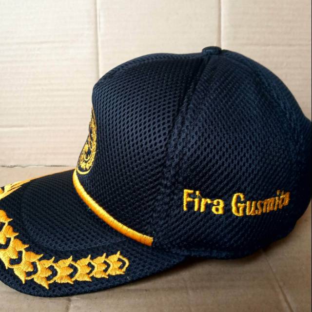 Topi pramuka bordir nama topi pramuka custom