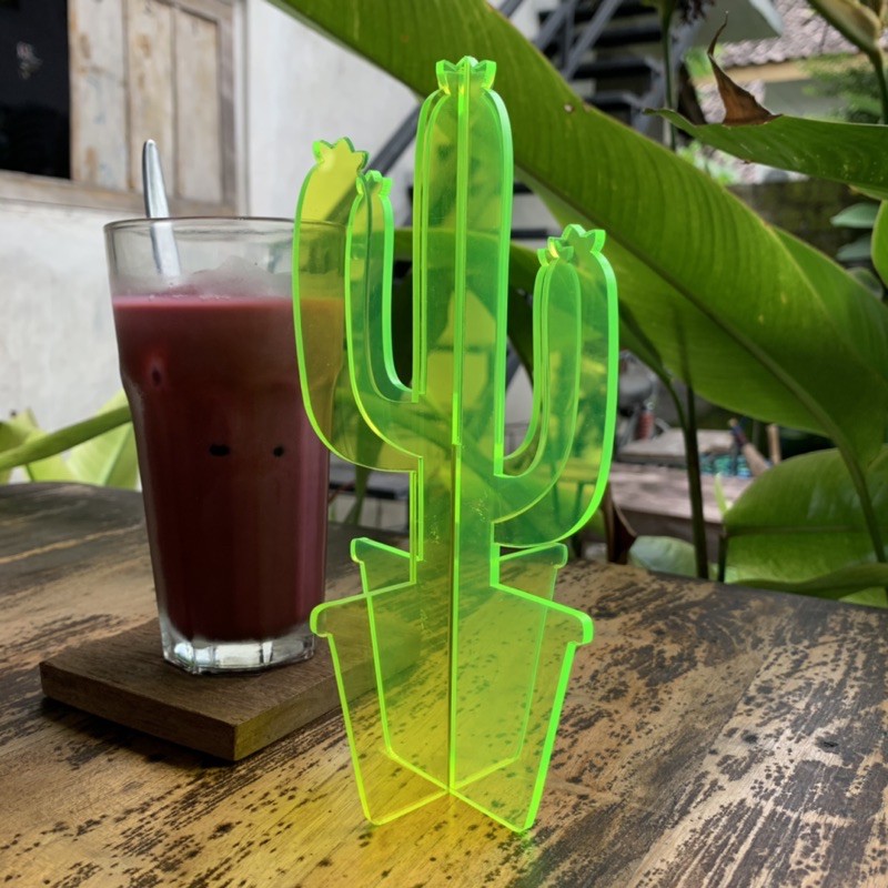 Home decor acrylic cactus | Hiasan ruangan akrilik