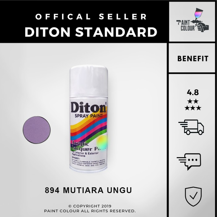 Diton 894 Mutiara Ungu Cat Semprot/Pylox/Samurai Motor/Helm/Gundam