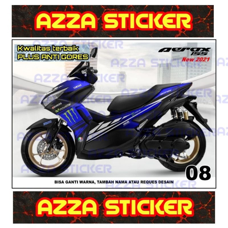 Sticker decal Yamaha Aerox 155 2021 Full Body decal Yamaha Aerox 155 2021 Full body 08