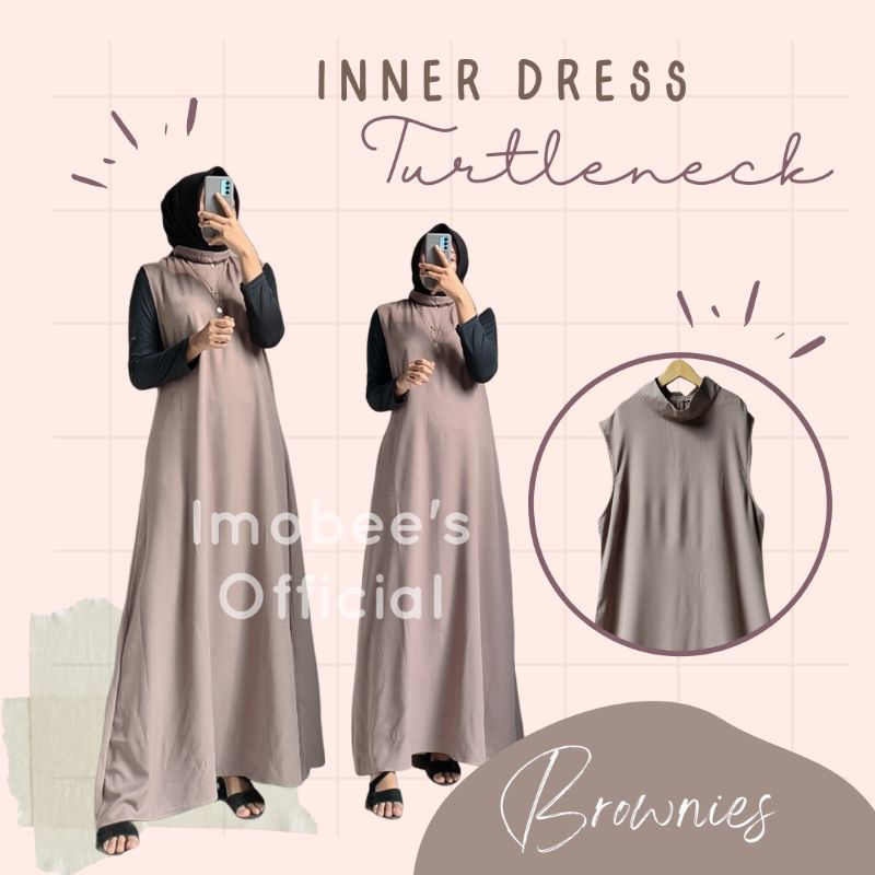 INNER DRESS TURTLENECK // MANSET DRESS KERAH TINGGI LONGSLEEVE