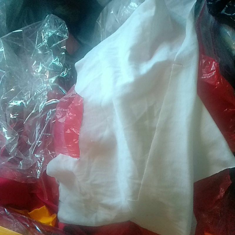 Majun/Perca PUTIH kaos Cotton kemasan 500 gr