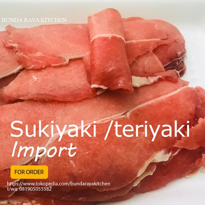 

Premium Beef Sukiyaki / Teriyaki (Tanpa Lemak) / Halal / Pack 1 Kg Ee39Keogff