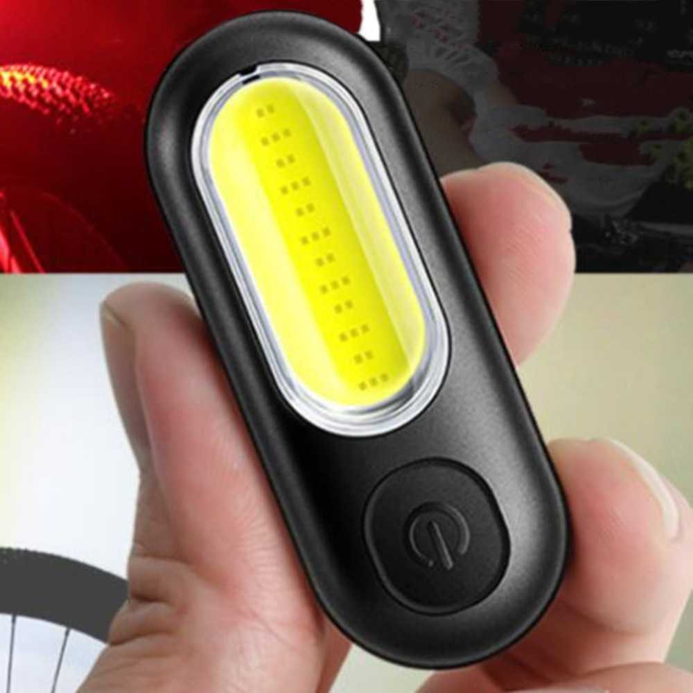 Lampu Belakang Sepeda LED COB Recharge USB Waterproof Bike Tail Lamp