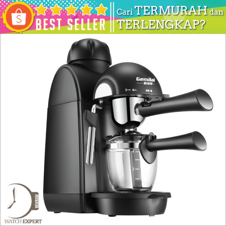 Mesin Kopi Semi Automatic Espresso Coffe Machine 240ml - Gemilai SW-CRM2001 Hitam