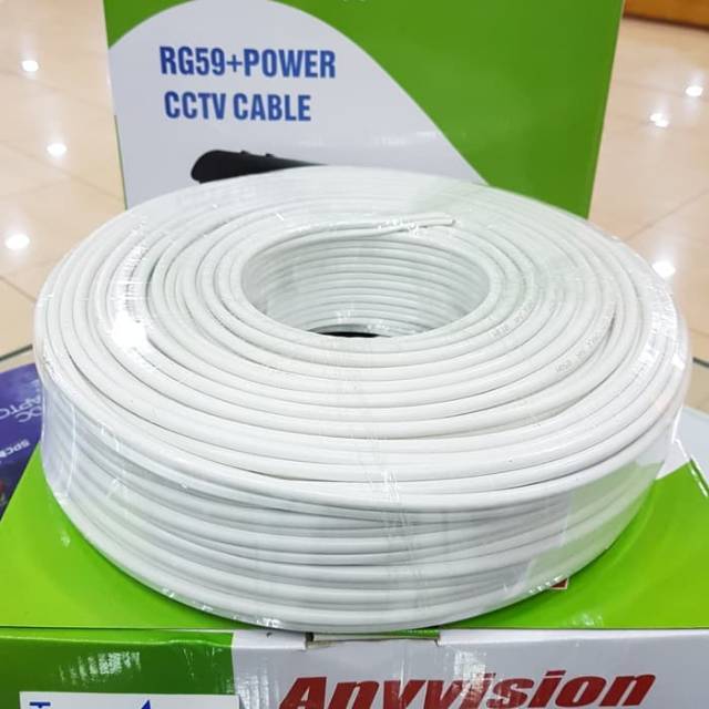 KABEL CCTV RG59 + POWER 100M siap pakai JUAL MURAH CABLE 100 meter