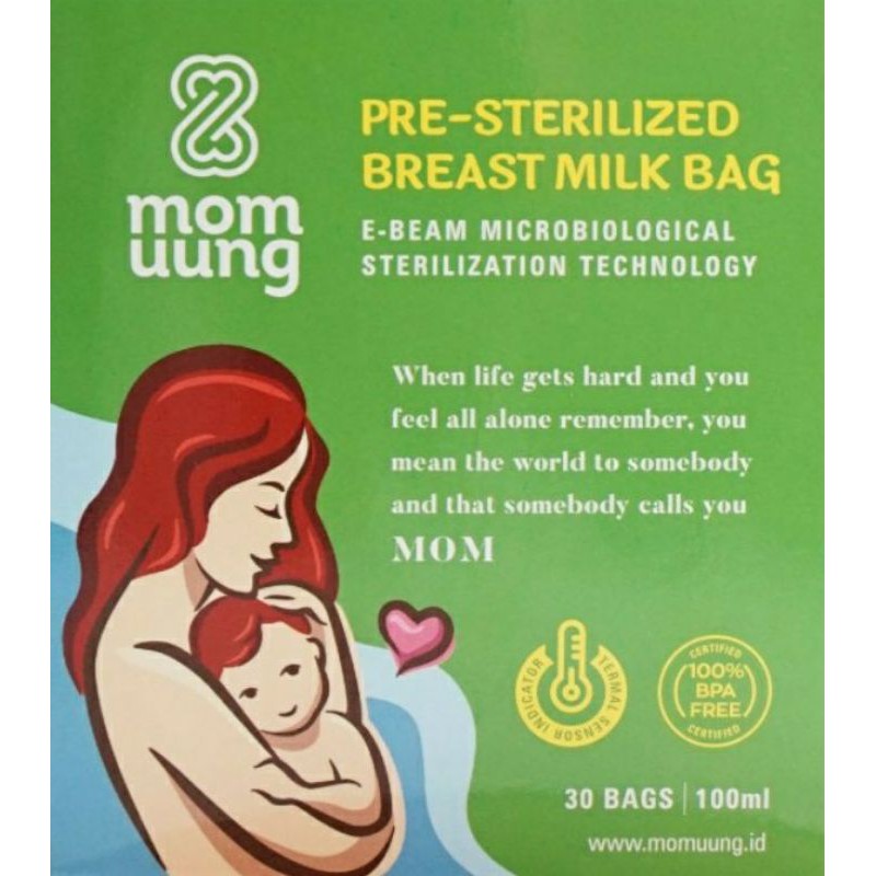 KANTONG ASI MOMUUNG 5pcs / MOM UUNG Asibag 100ml BPA FREE