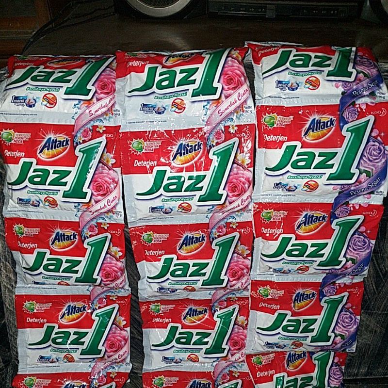 

jazz one kemasan rencengan. 1 renceng isi 6 pcs