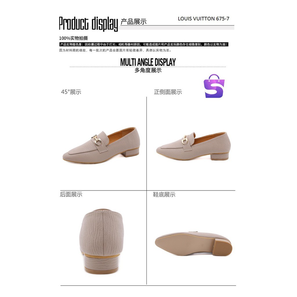 SEPATU WANITA LOAFERS MINI HEELS 675-7