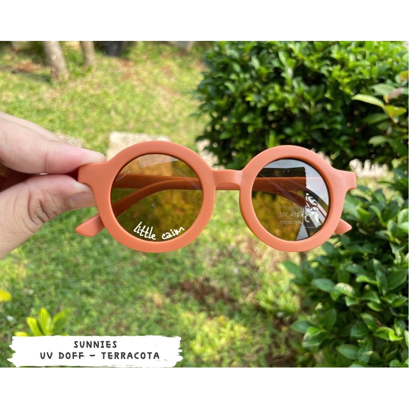 sunnies uv doff glasses | sunnies bear | kacamata anak-Glosy - terracota