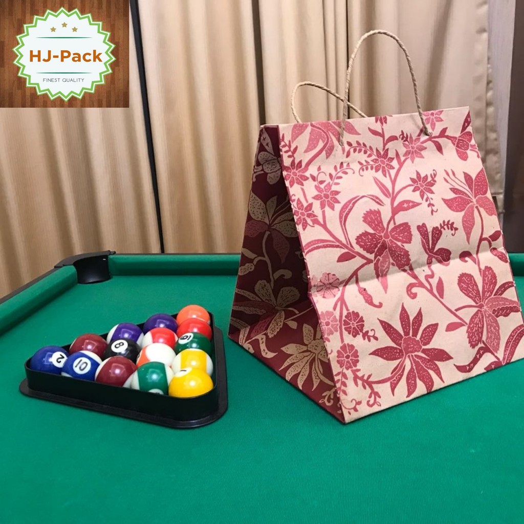 

PAPERBAG DUS NASI MOTIF BATIK UK 21X22X25 / GOODIEBAG DUS NASI MOTIF MIN ORDER 20PCS KELIPATAN 20