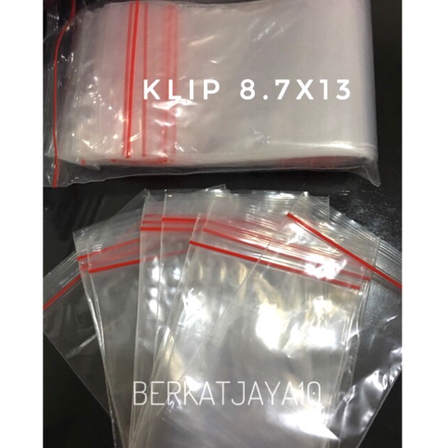 Plastik PE Klip 8.7x13 cm Zipper Lock isi 100pcs