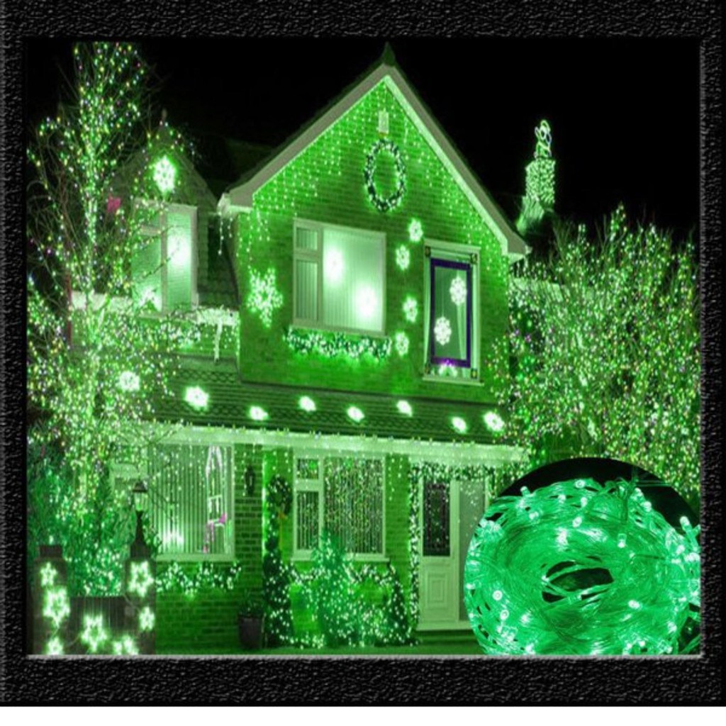 SRS Lampu Hias/Natal/LED Tumblr/Dekorasi /Twingkle Light Led Green/ FREE sambungan kabel - 10 Meter