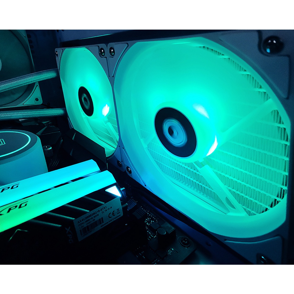 ID-COOLING XF-12025 RGB SNOW SINGLE 120mm PWM Fan Case / Casing 12cm