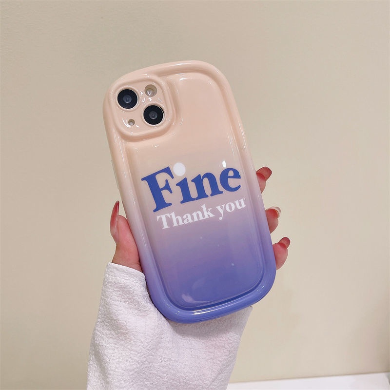 Case Motif Tulisan Artistik Warna Gradasi Untuk iPhone 12 13 11 Pro Max X Xs Max Xr fhbc