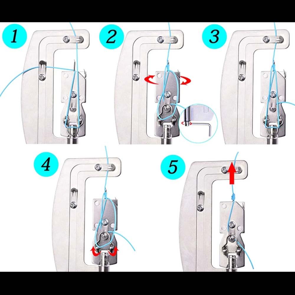 Quinton Pengait Pancing Line Tier|Stainless Steel Knotting Tool Alat Pengikat Aksesoris Memancing Ikan Hook Line Knotter