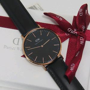 jam tangan pria cowok terkini   DW ori daniel Wellington original tali kulit bisa couple