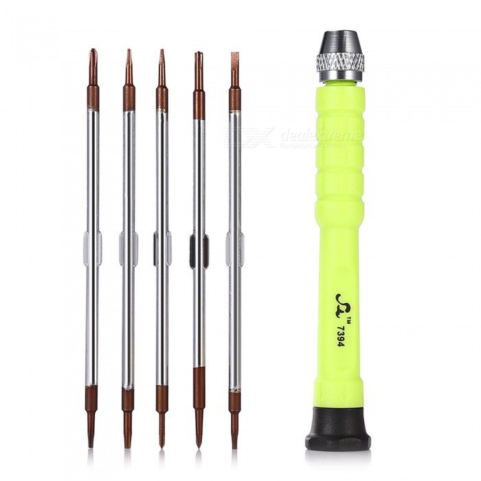 Power 7394 10in1 6 pcs Portable Screwdriver Set / obang set presisi