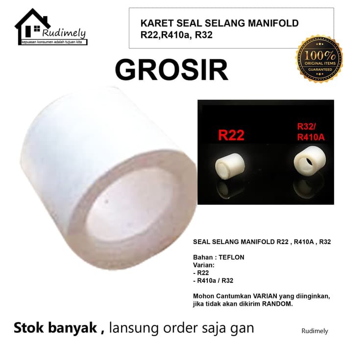 GROSIR PART KARET SEAL SELANG MANIFOLD R22 , R410a, R32 BERKUALITAS