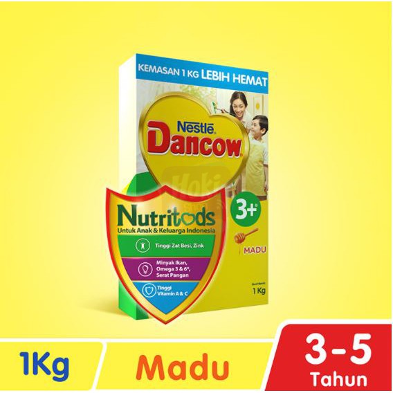 

Nestle Dancow Nutritods 3+ Madu 1000gr - Susu Pertumbuhan Tahap 3 Plus (3-5 Tahun)