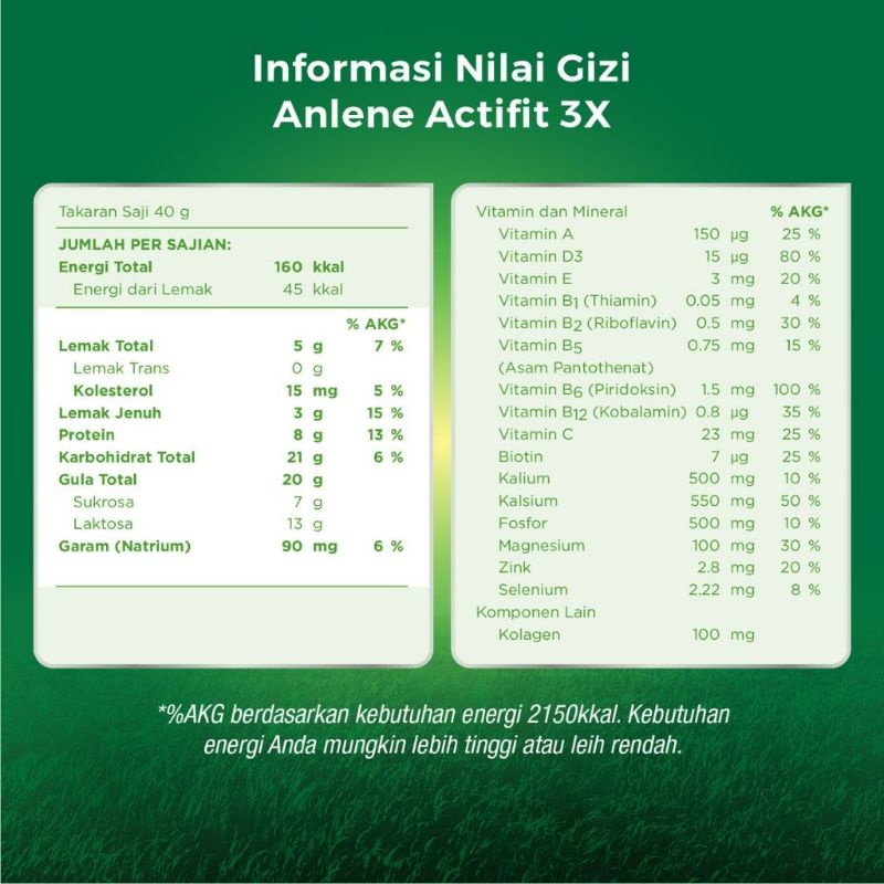 ANLENE ACTIFIT 3X RASA COKELAT 240 G - ED 03/2024