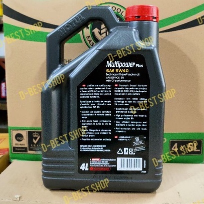 OLI MESIN MOBIL MOTUL MULTI POWER PLUS 5w/40 - 4 liter