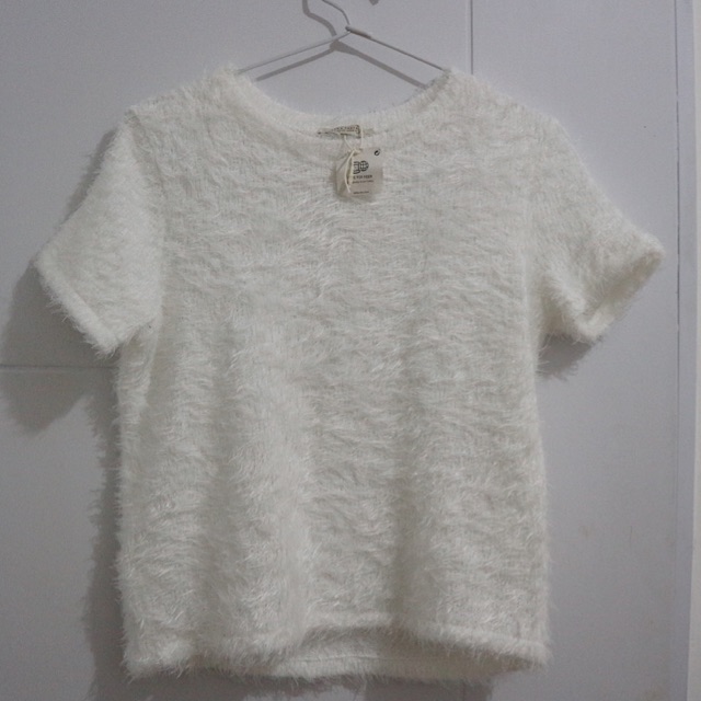 Atasan Zara semi sweater (Putih)