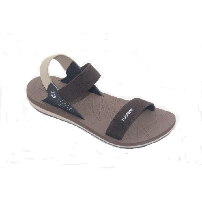 FASHION WANITA SEPATU WANITA LUBRENE SANDAL WANITA SPONGE IVORY BROWN