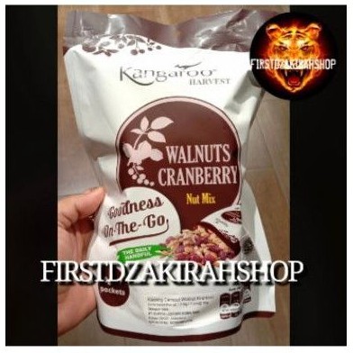

kangaroo harvest walnuts cranberry nut mix 30grx7 kacang import
