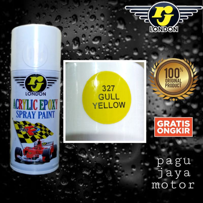 cat semprot 150cc gull yellow rj london pilox pilok spray paint untuk motor mobil helm velg kayu besi plastik