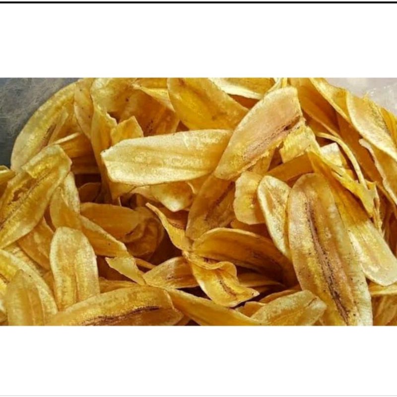 

Kripik Pisang Asin Gurih 1kg/kripik pisang Jagonya Kriuk/Kripik viral/kripik pisang kepok