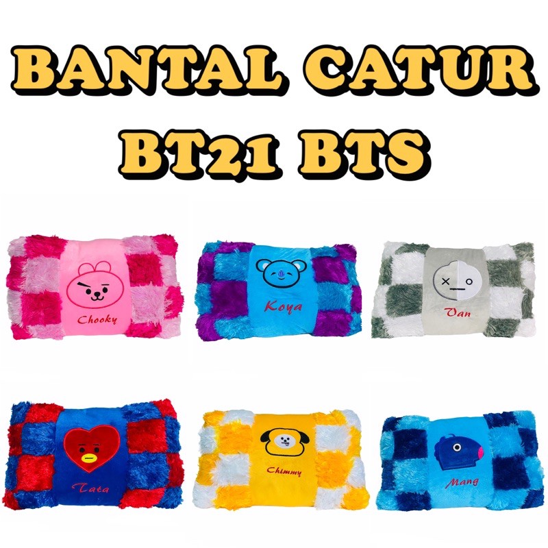 Bantal Catur BT21 BTS Berlabel SNI