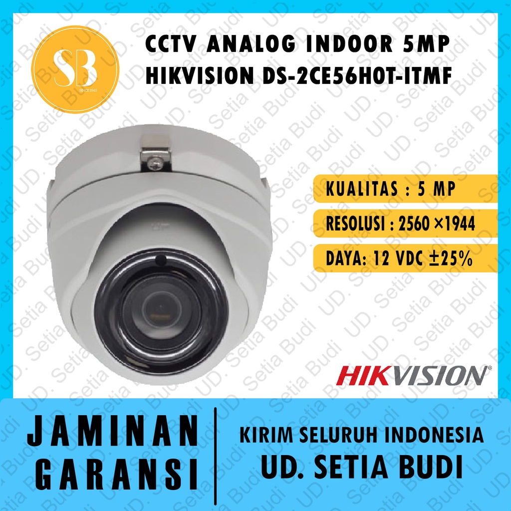 CCTV Analog Indoor 5MP Hikvision DS-2CE56H0T-ITMF