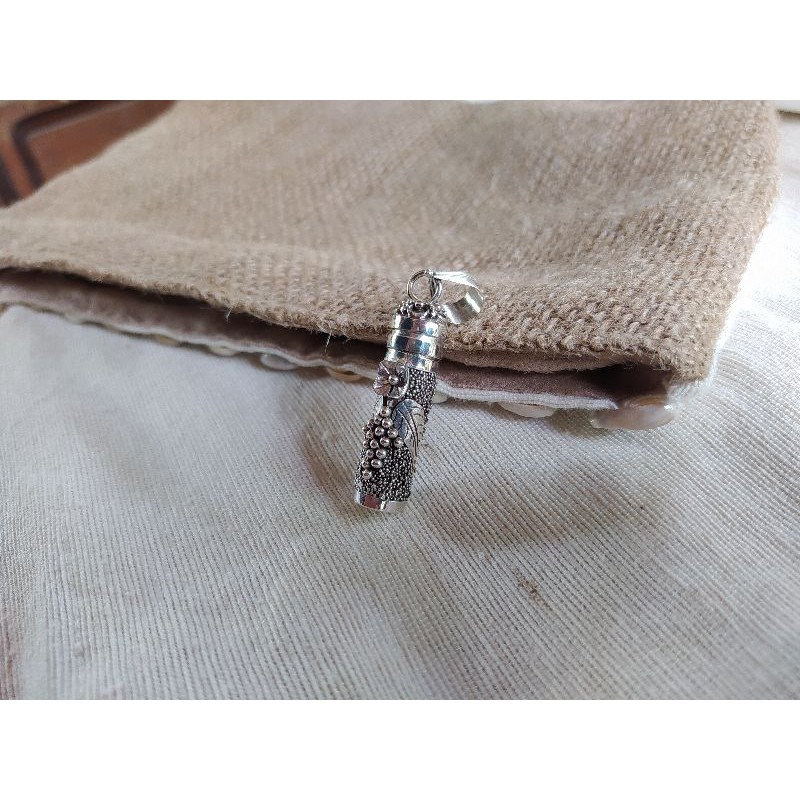 Liontin tabung Perak 925