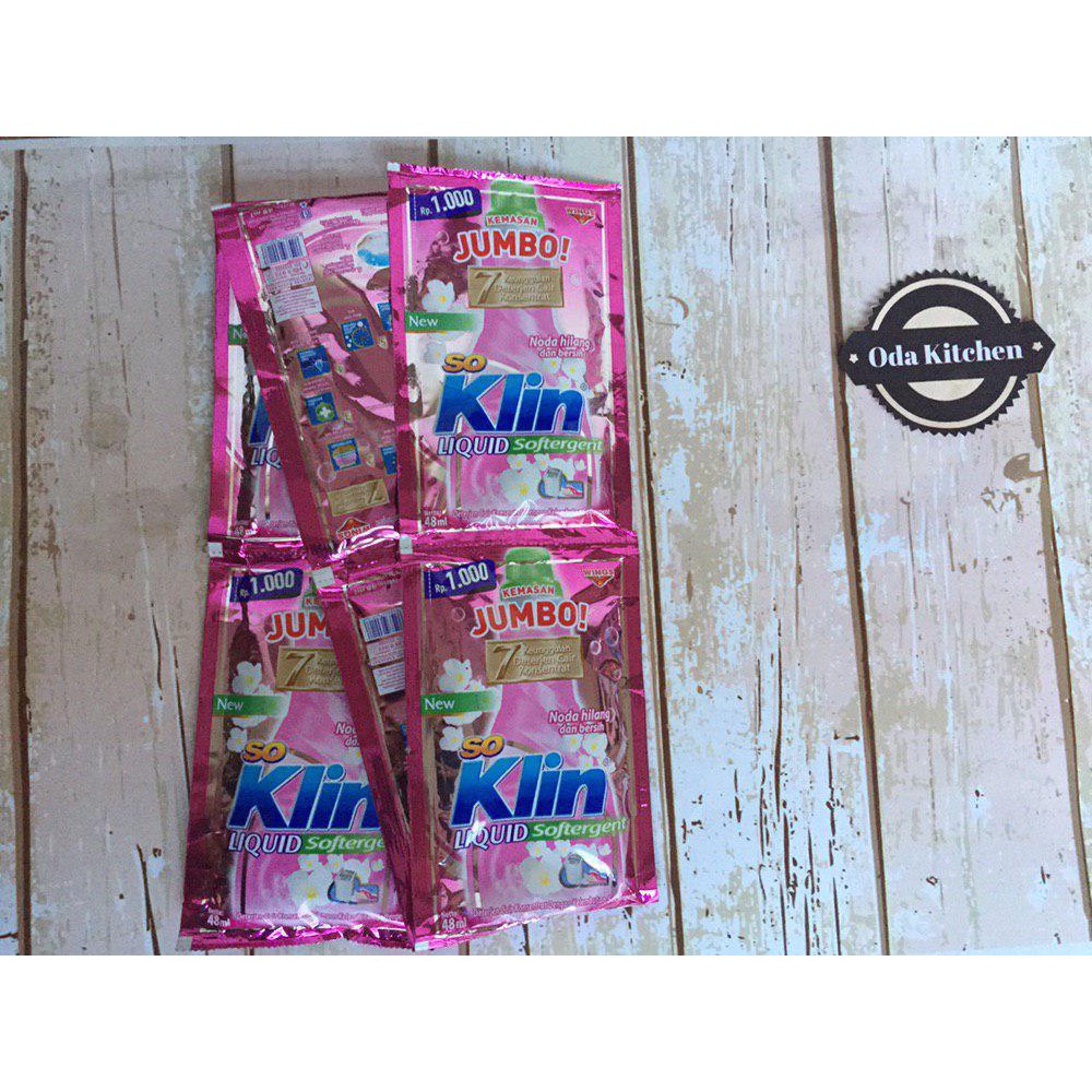 SO KLIN JUMBO LIQUID SOFTERGENT RENCENG 6x43ml