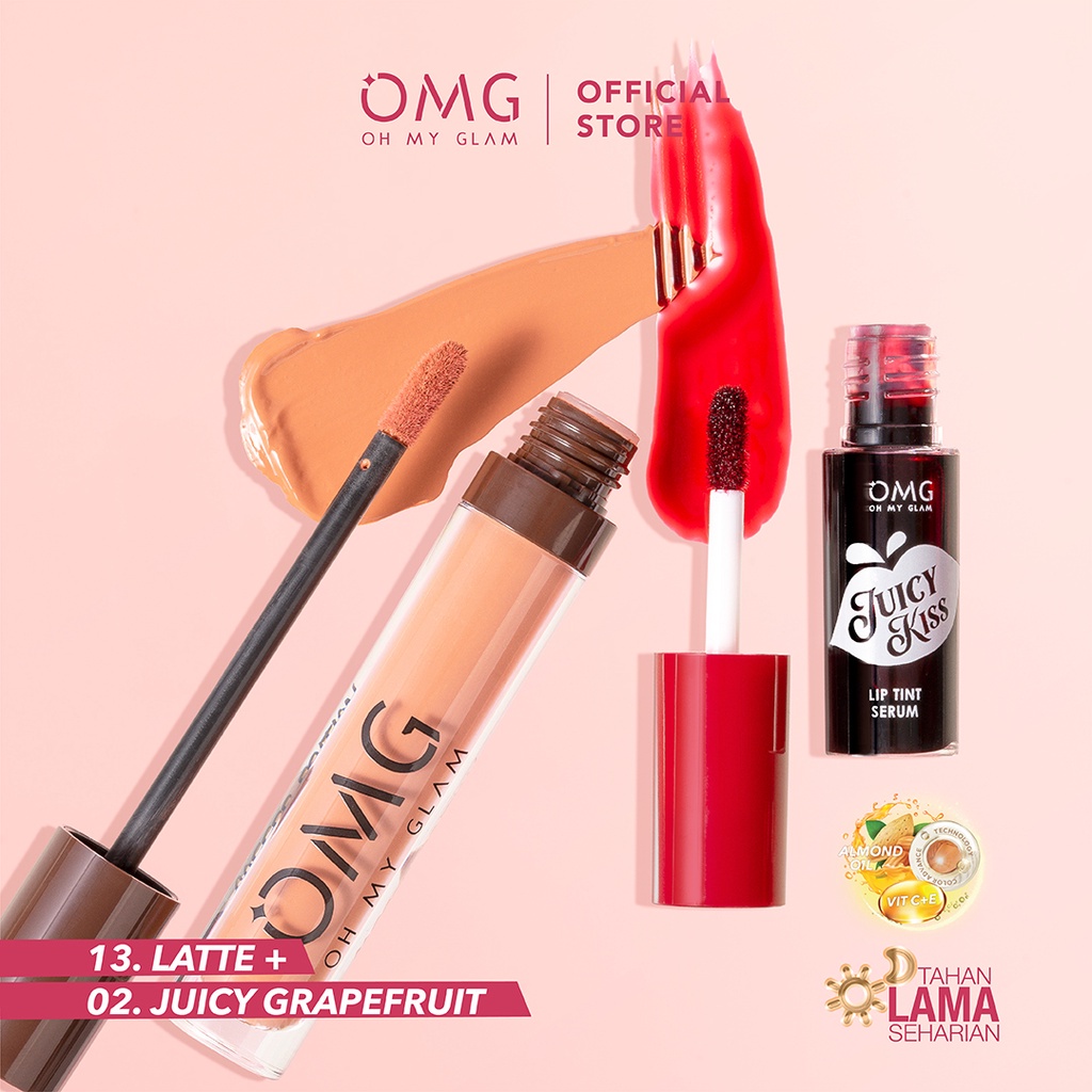 OMG Oh My Glam paket ombre lipcream dan liptint 2 pcs