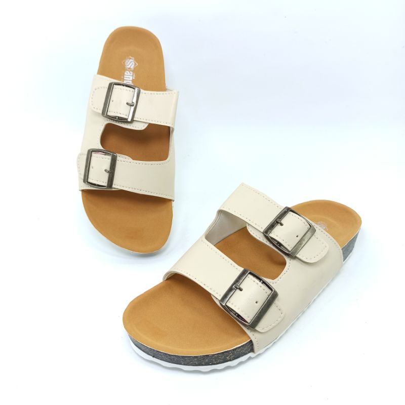 Sandal Wanita Sendal Birken Selop Andis Slip Sandals AF14