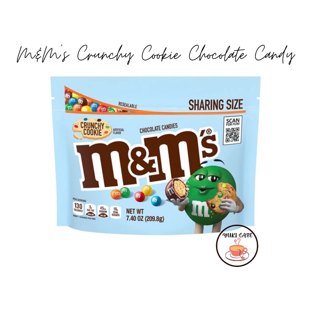 

COKELAT - M&M’S CRUNCHY COOKIE CHOCOLATE CANDY SHARING SIZE