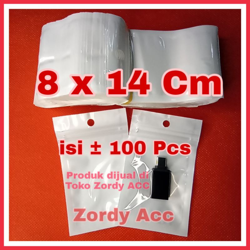 [ZDC] Plastik Klip Ziplock 8x14 Cm isi 100 Pcs