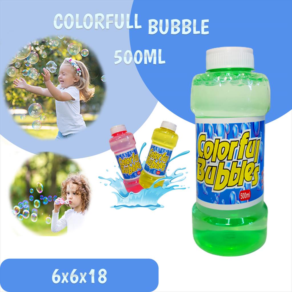 Cairan Isi Ulang Bubble 500ML/ Refill Bubble/ Refill Gelembung Sabun/Air Sabun