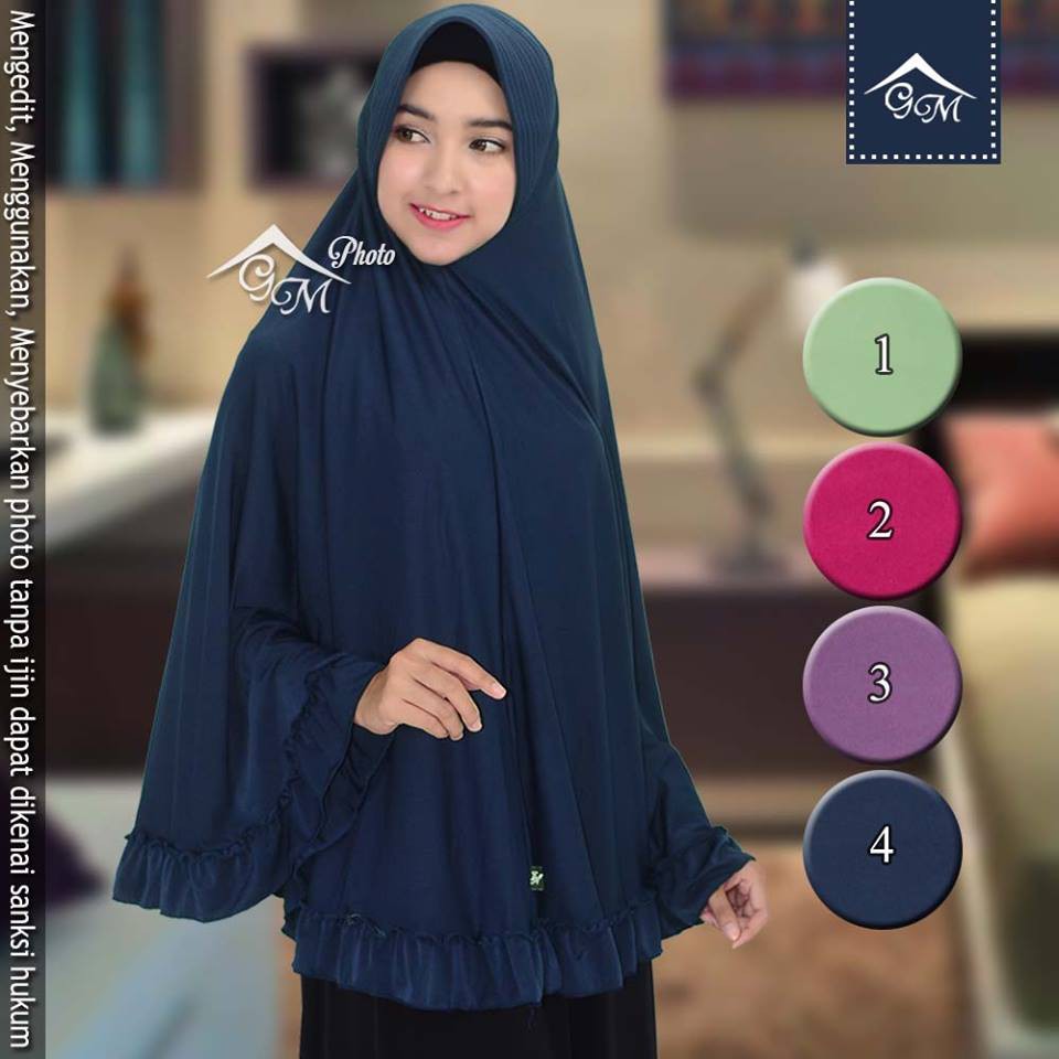 GM HIJAB JILBAB INSTAN BERGO ENA REMPEL JUMBO PET JUMBO BESAR JERSEY HARGA DISKON SALE MURAH MURMER