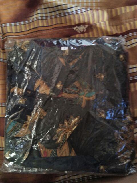 Couple Batik Sogan / Sarimbit Gamis Sogan Lengan Panjang