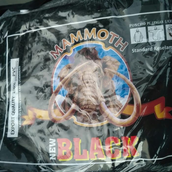 JAS HUJAN BLACK MAMMOTH PONCO
