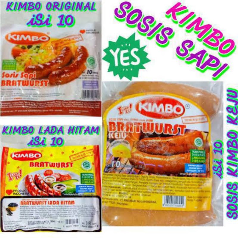 

Sosis Kimbo Varian Lada Hitam dan Keju