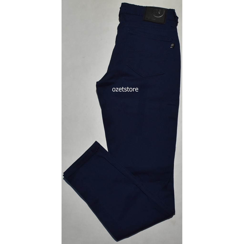 Celana Jeans Wanita Panjang NEVADA Navy CNW05 ORIGINAL