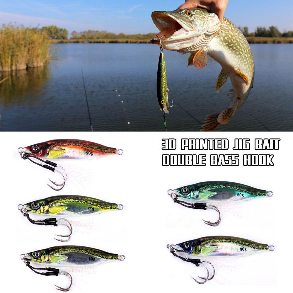 Preva Simulasi Logam Memancing Umpan Pancing Laut Warna-Warni 40G Lead Casting